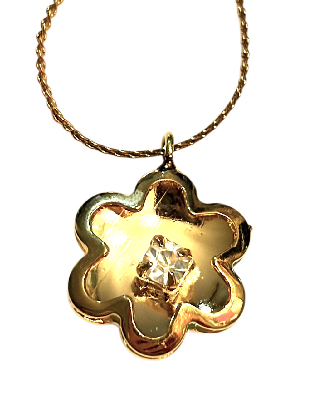 Vintage Gold Flower Necklace
